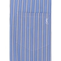 Saint Laurent Men Cassandre Striped Cotton Poplin Shirt