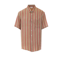 Saint Laurent Saint Laurent Men Cassandre Striped Short Sleeves Shirt