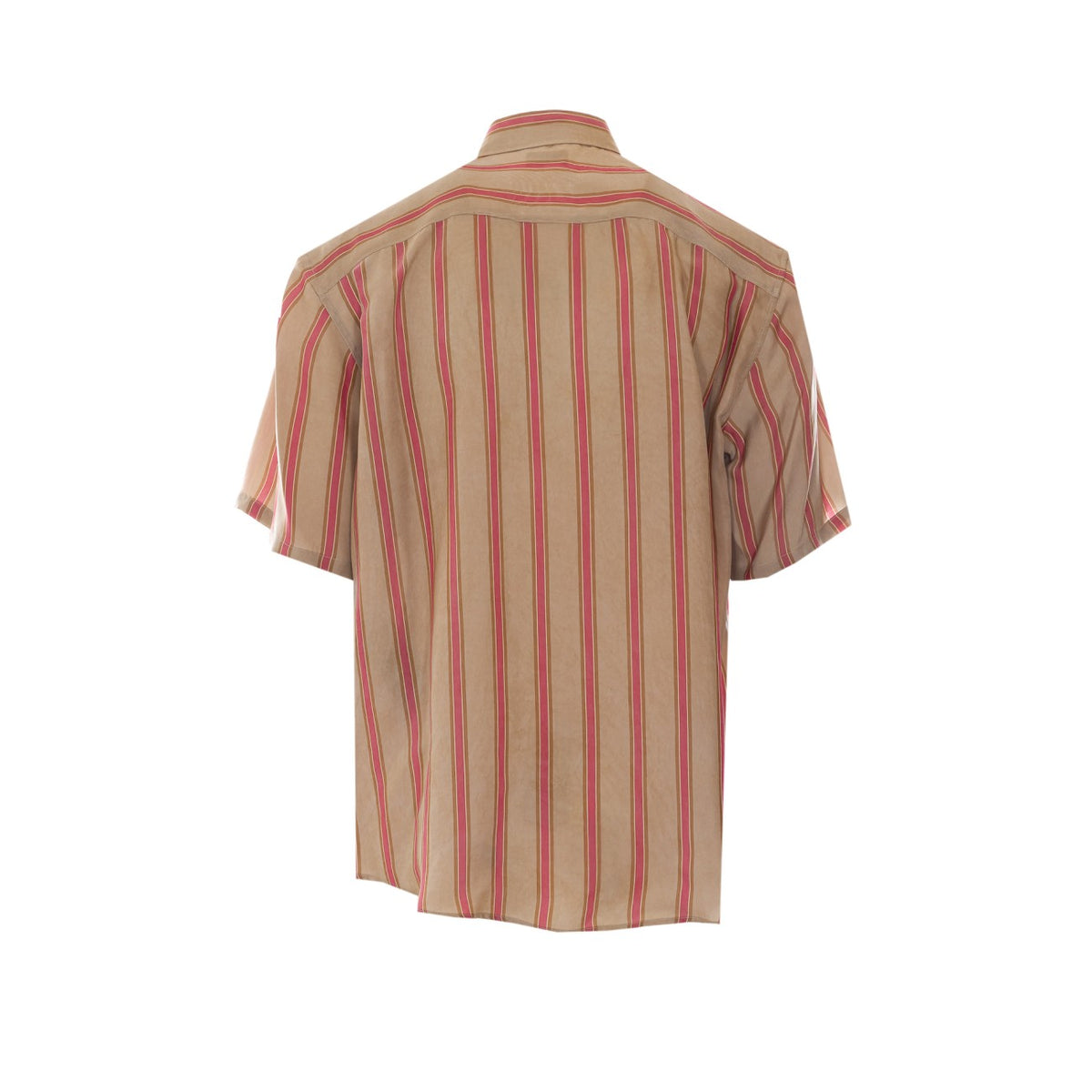 Saint Laurent Saint Laurent Men Cassandre Striped Short Sleeves Shirt