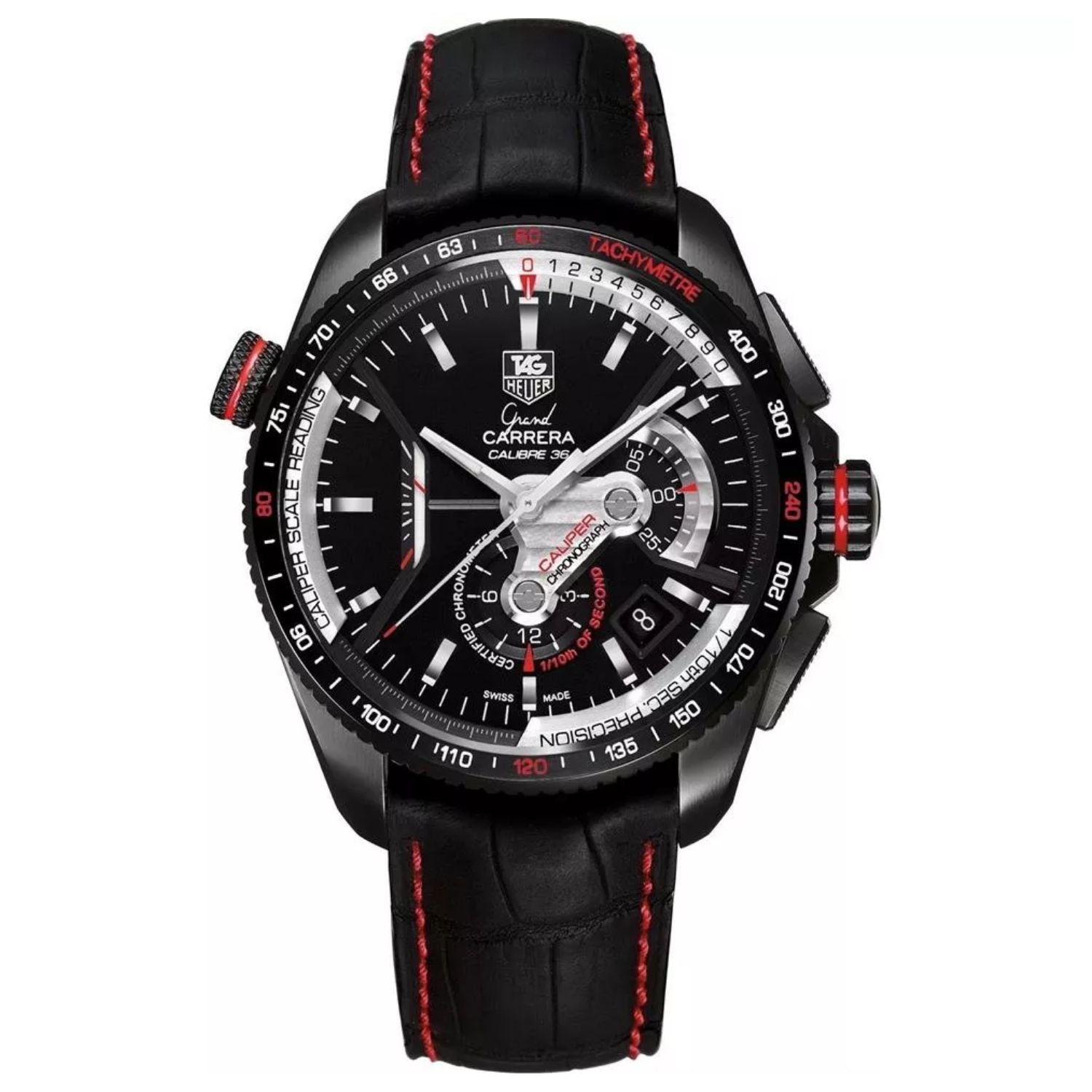 Tag Heuer Tag Heuer Men's Carrera Black Dial Watch - CAV5185.FC6237