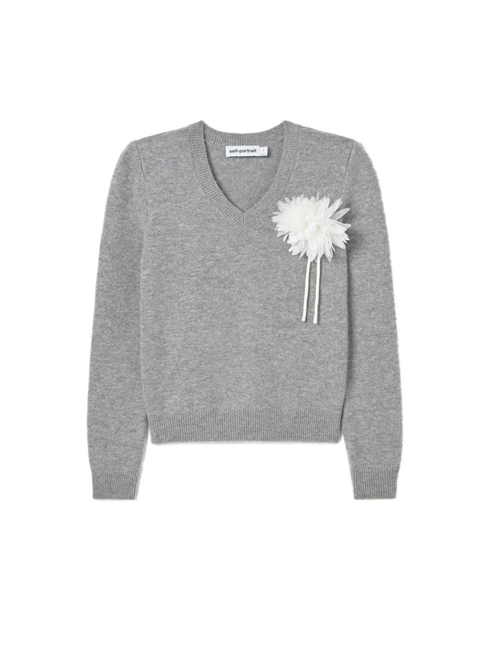 Self-portrait Self-Portrait Women Flower Wool Jumper