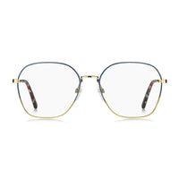 Marc Jacobs Eyeglasses Square Full Rim, Gradient Matte Blue Gold Frame and Clear Demo Lenses Lens MARC7030NUC00