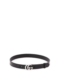 Gucci Gucci Women Thin Belt With Double G Buckle