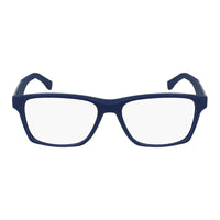 Lacoste Eyeglasses Rectangle Full Rim, Matte Blue Frame and Clear Demo Lenses Lens L2862424