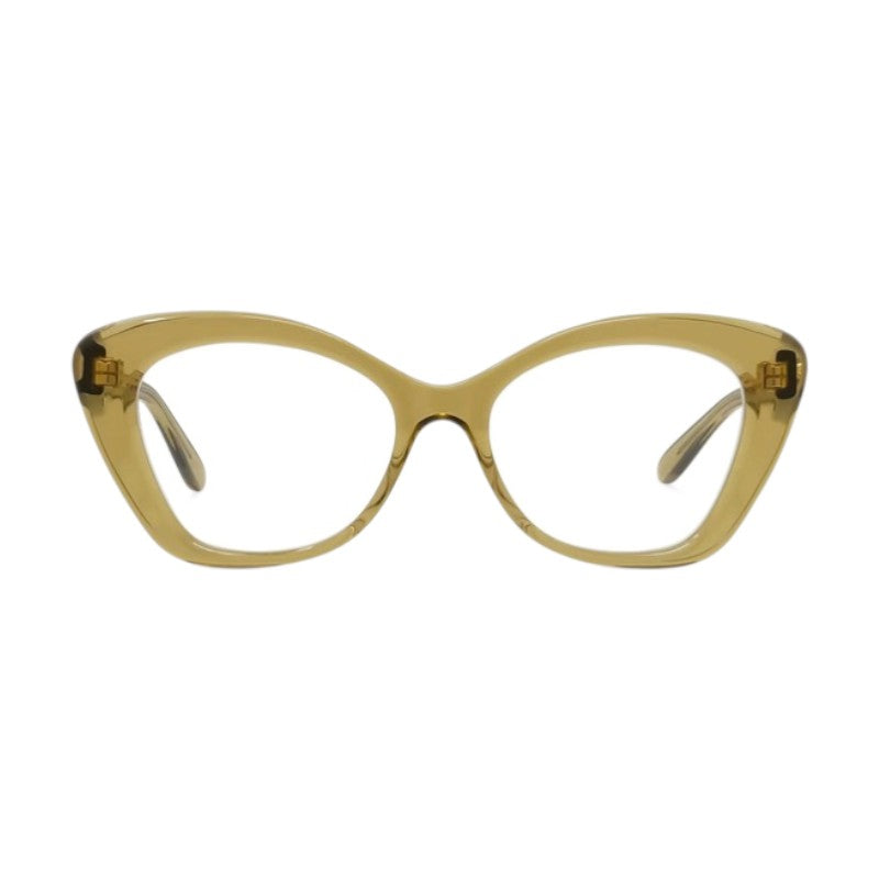 Loewe Loewe Eyeglasses Square Full Rim, Glossy Green Frame and Clear Demo Lens Lens LW50067I096