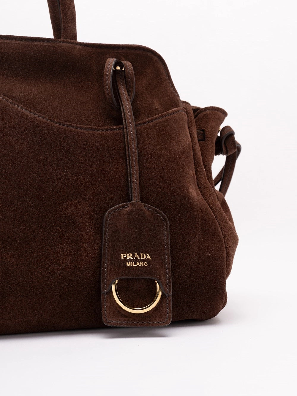 Prada Women Prada Allusion Large Suede Bag