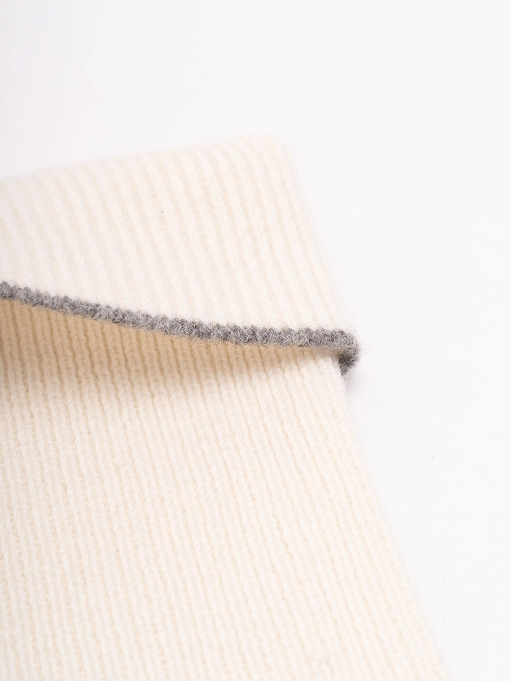 Brunello Cucinelli Men Cashmere Rib Knit Neck Warmer