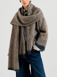 Brunello cucinelli Brunello Cucinelli Women Prince Of Wales Double Knit Outerwear