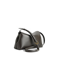 Toteme T-Lock Leather Clutch Bag Women