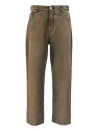 Fendi Men `Marble Overdye` Denim Pants
