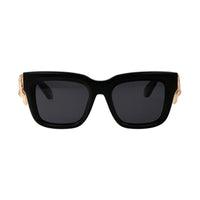 Roberto Cavalli Roberto Cavalli Sunglasses Square Full Rim, Shiny Black/Gold Frame and Grey Lens SRC041M0700