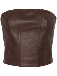 Amiri Women Leather Bustier
