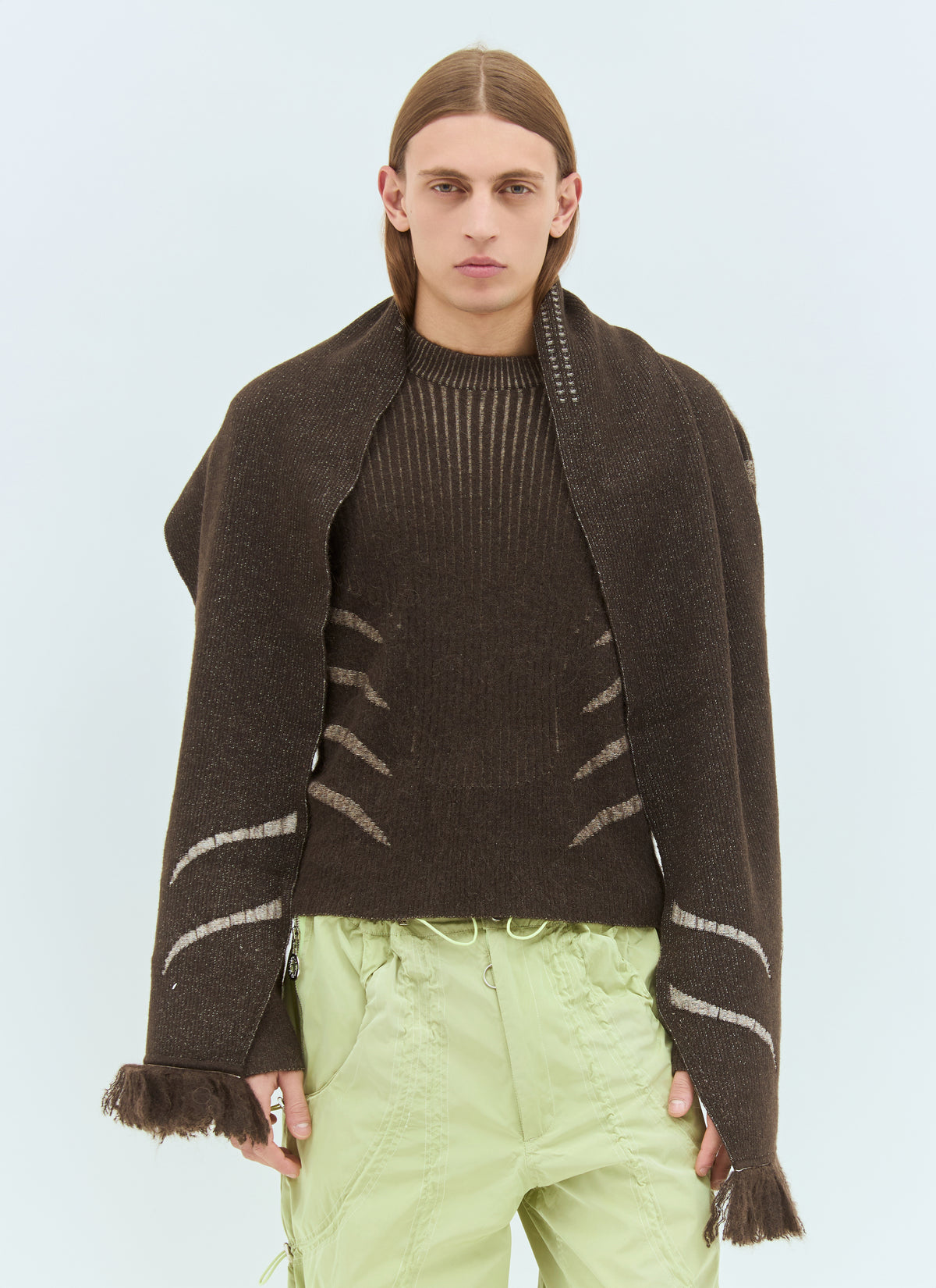 Charlie Constantinou Men Plated Pullover Hooded Sweater