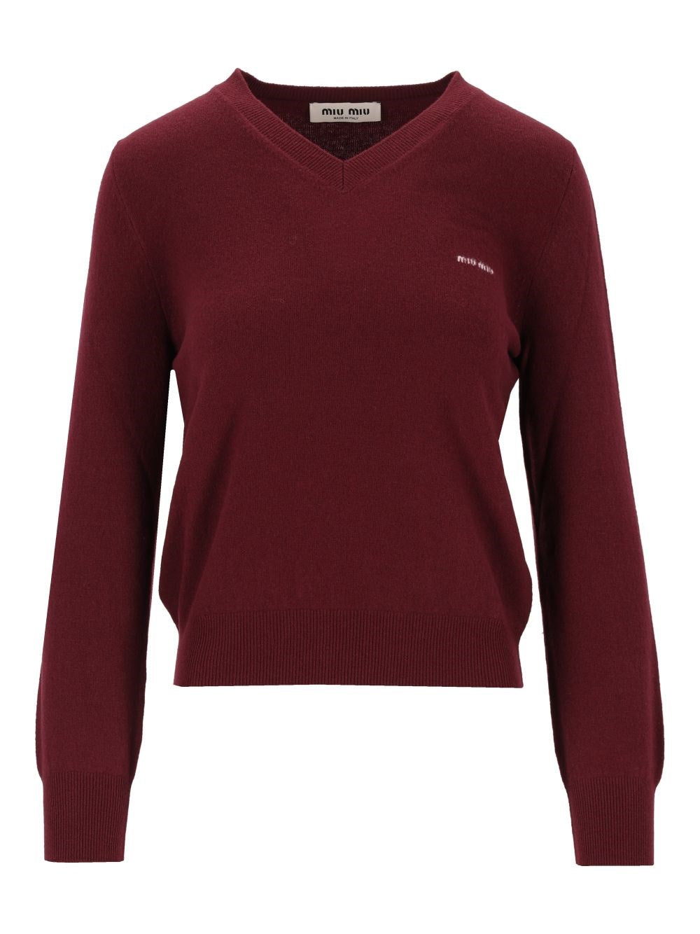 Miu Miu Women V-Neck Wool Sweater