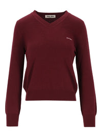 Miu Miu Women V-Neck Wool Sweater