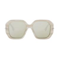 Fendi Fendi Sunglasses Square Full Rim, Shiny Brown Frame and Brown Silver Mirror Lens FE40173I60Q