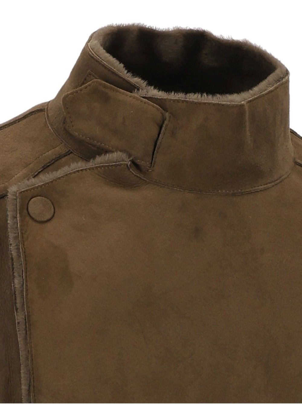 Giorgio Armani Men Double-Breasted Trench Coat