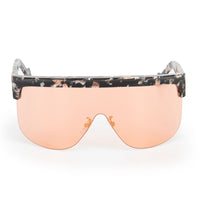 Loewe Sunglasses Shield Semi Rim, ColoRed Havana Frame and Bordeaux Lens LW40034U55S