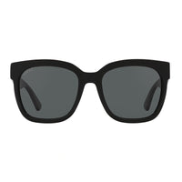 Gucci Sunglasses Square Full Rim, Black Frame and Grey Lens GG0034SN001