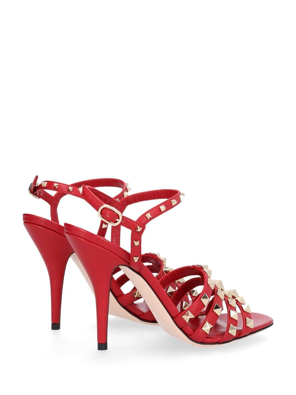Valentino Garavani Women Rockstud Kidskin Sandal 100Mm