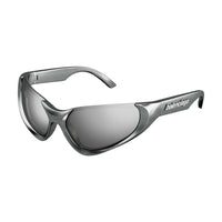 Balenciaga Balenciaga Sunglasses Geometric Semi Rim, Black Frame and Grey Lens BB0202S001
