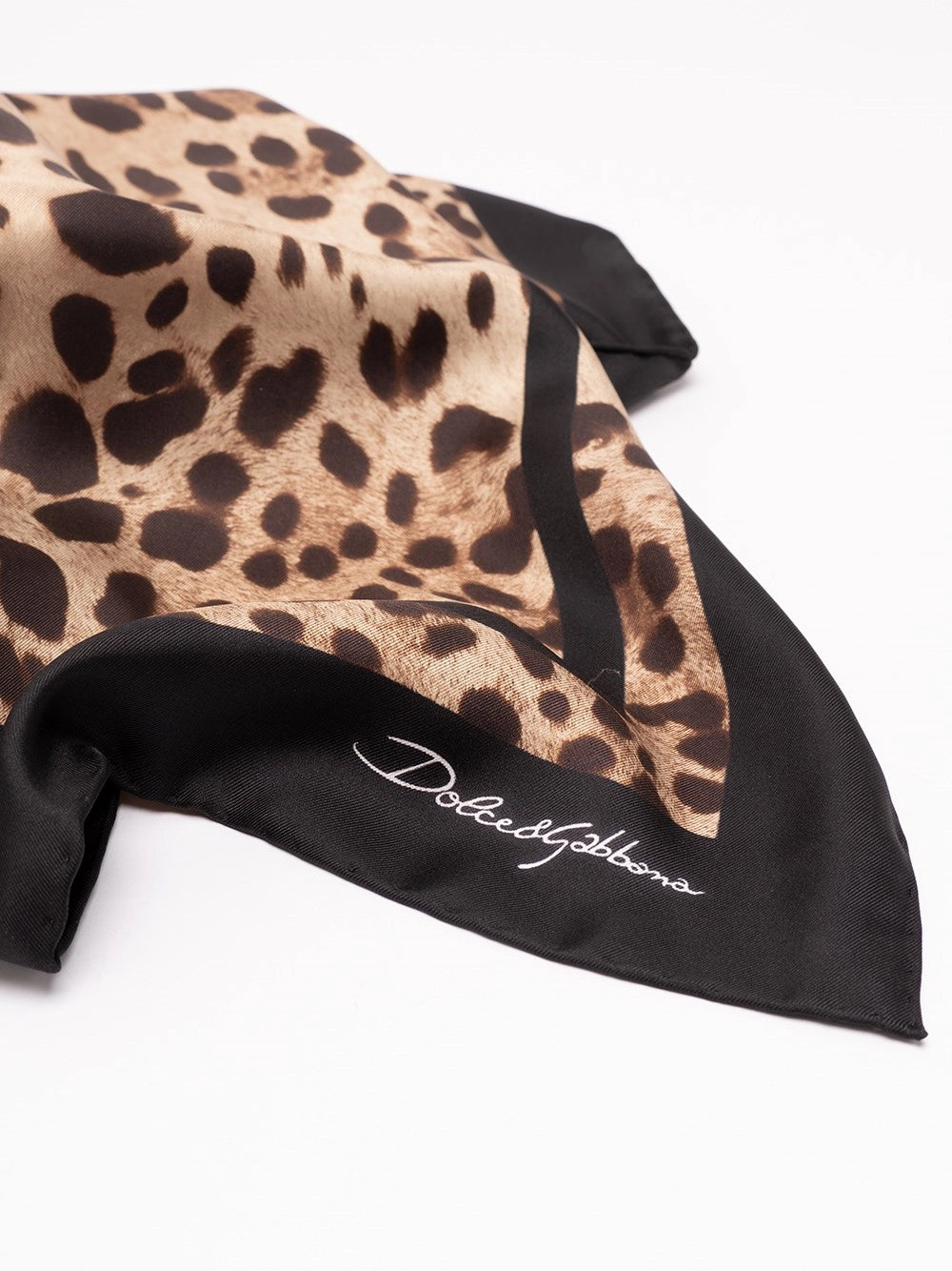 Dolce & Gabbana Women Leopard-Print Silk Twill Foulard (90X90)