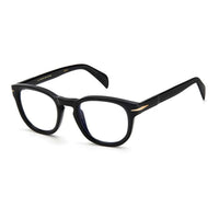 David Beckham Eyeglasses Square Full Rim, Black Frame and Clear Demo Lenses Lens DB7050/BB080700