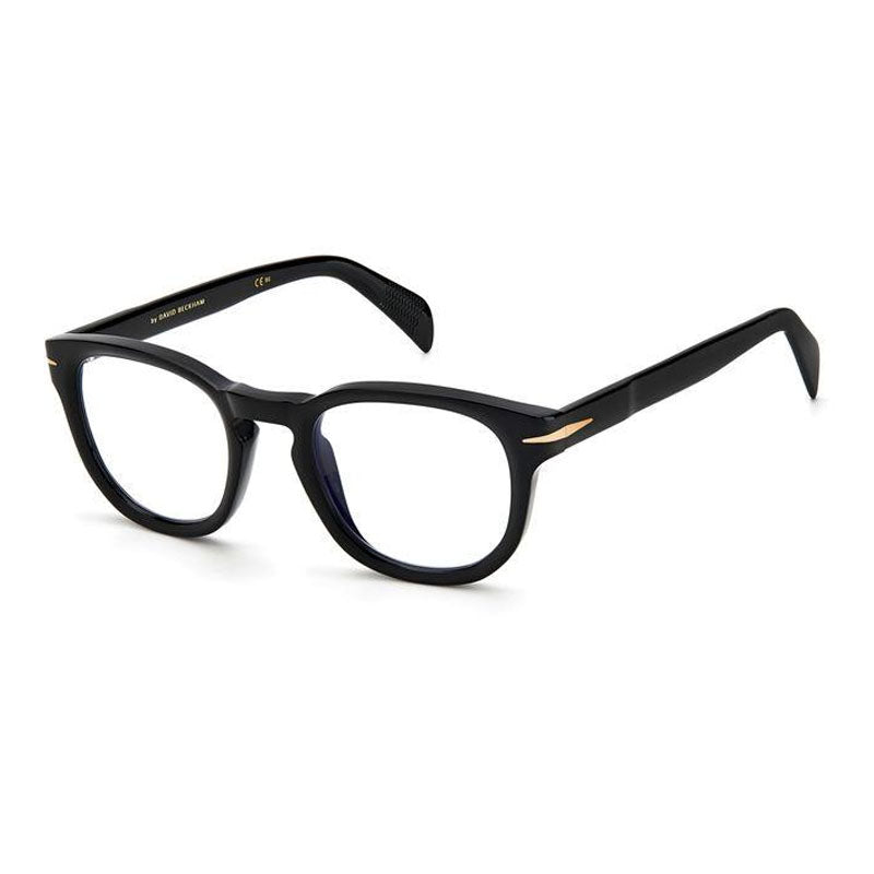David Beckham Eyeglasses Square Full Rim, Black Frame and Clear Demo Lenses Lens DB7050/BB080700