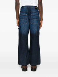 Off White Men `Gothic Ow` Flare Carpenter Jeans