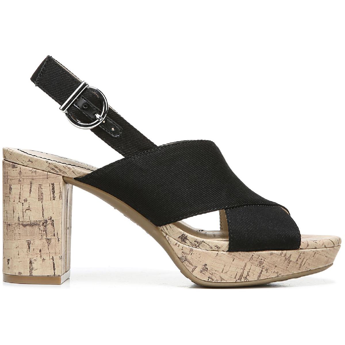 Lara Womens Padded Insole Canvas Platform Sandals