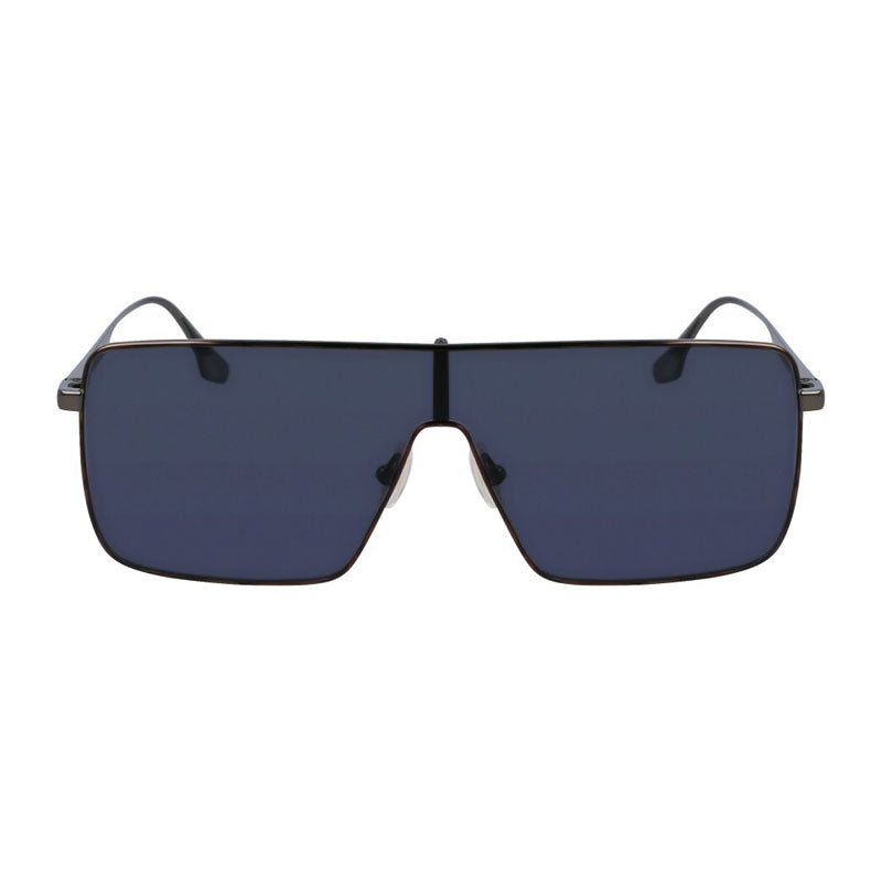 Victoria Beckham Sunglasses Shield Full Rim, Gunmetal Frame and Midnight Blue Lens VB238S041