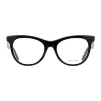 Bottega Veneta Eyeglasses Cat Eye Full Rim, Black Frame and Clear Demo Lenses Lens BV1064O001