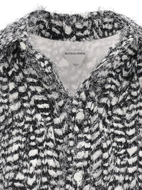 Bottega Veneta Women Viscose Shirt With Fil Coupé Feathers