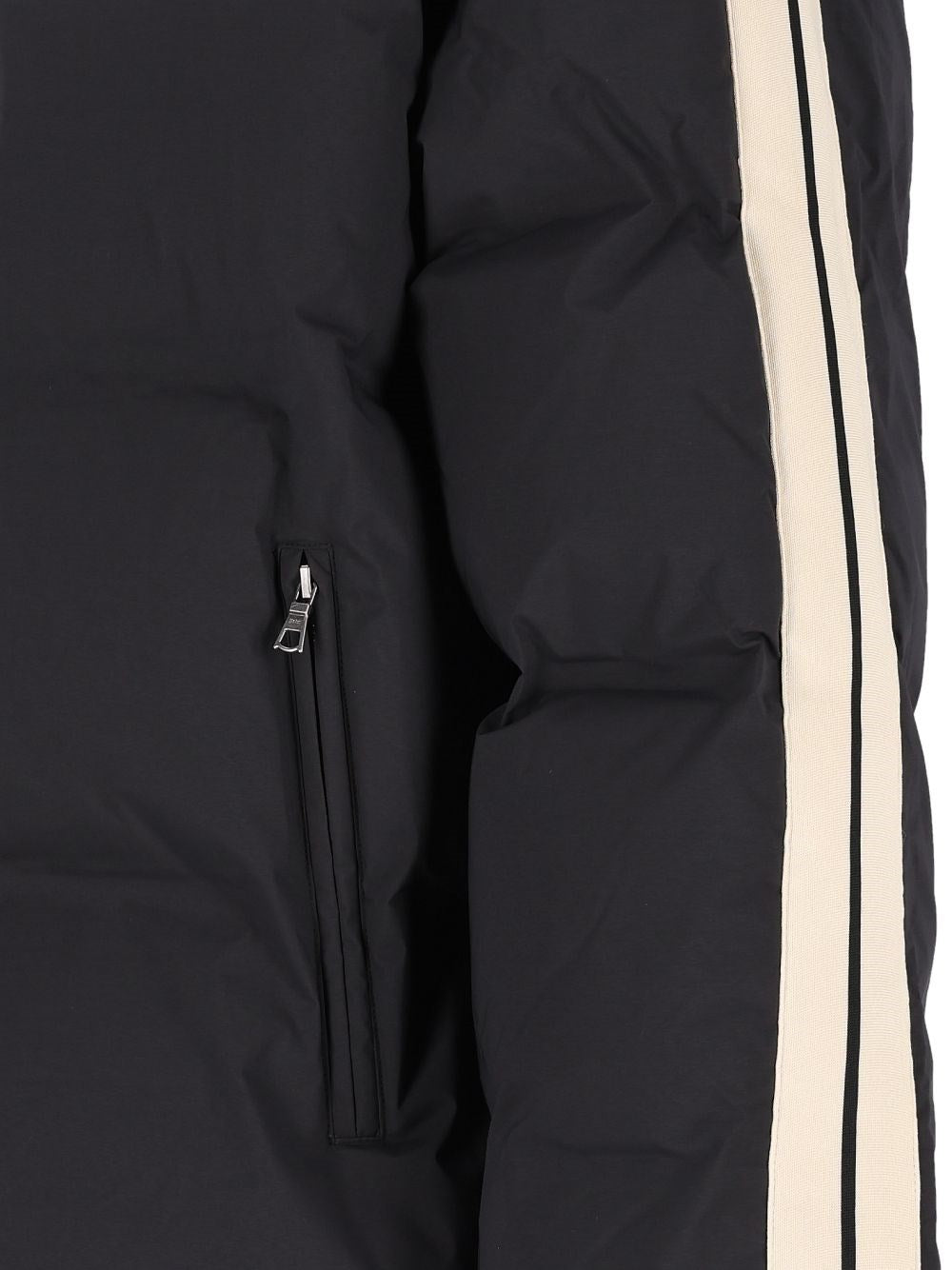 Palm Angels Men Track Padded Jacket With Contrast Stripes