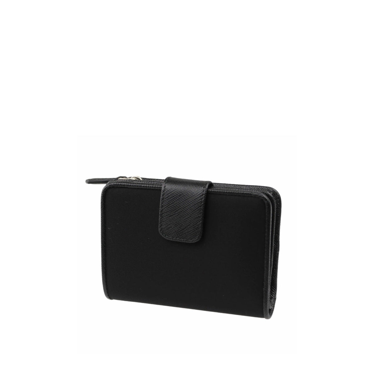 Prada Prada Nylon And Leather French Wallet Women