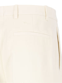 Burberry Women Pinstriped Wool Tailored Trousers