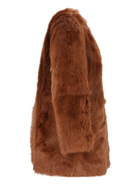 Toteme Women Short Silky Shearling Coat