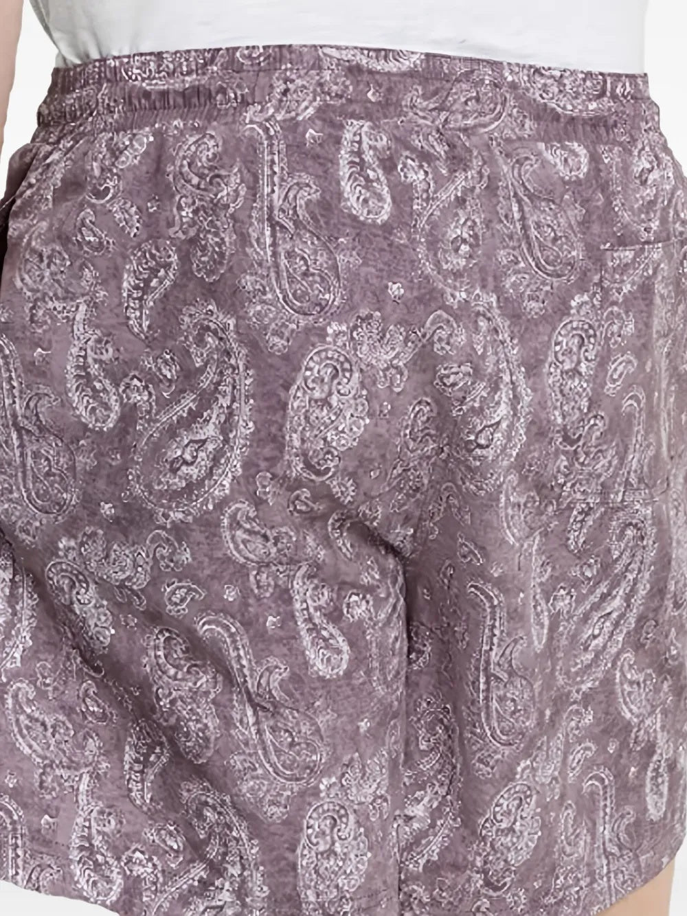 Brunello Cucinelli Washed Paisley Print Drawstring Swim Shorts