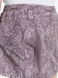 Brunello Cucinelli Washed Paisley Print Drawstring Swim Shorts