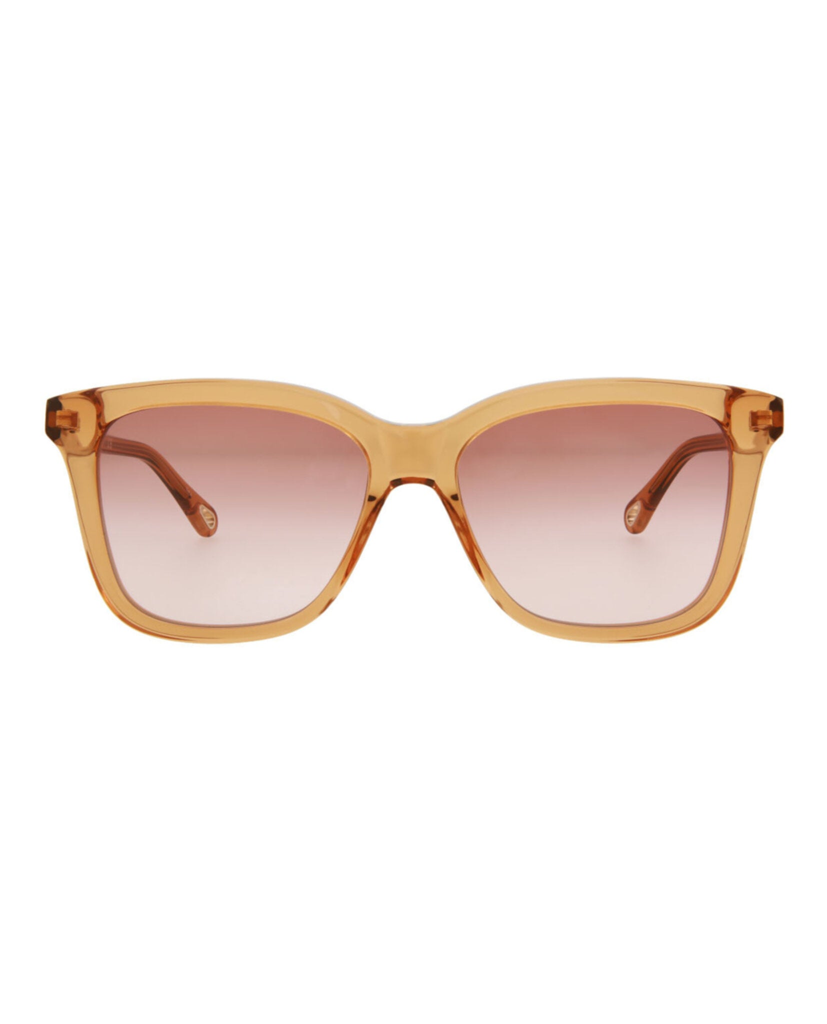 Chloé Chloé Womens Square/Rectangle Orange Orange Orange Fashion Designer Eyewear