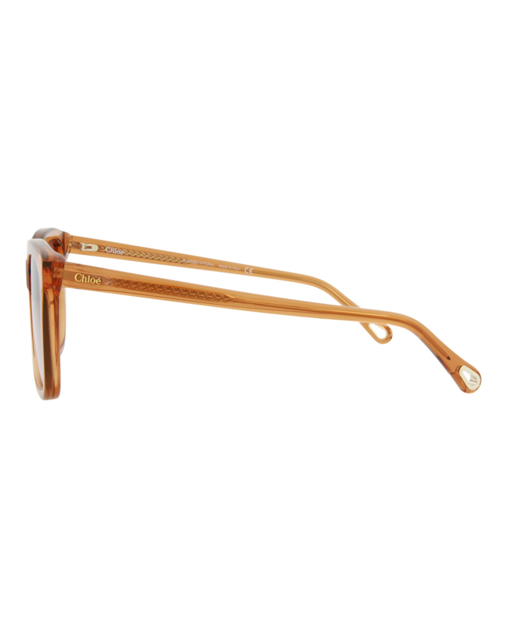 Chloé Chloé Womens Square/Rectangle Orange Orange Orange Fashion Designer Eyewear
