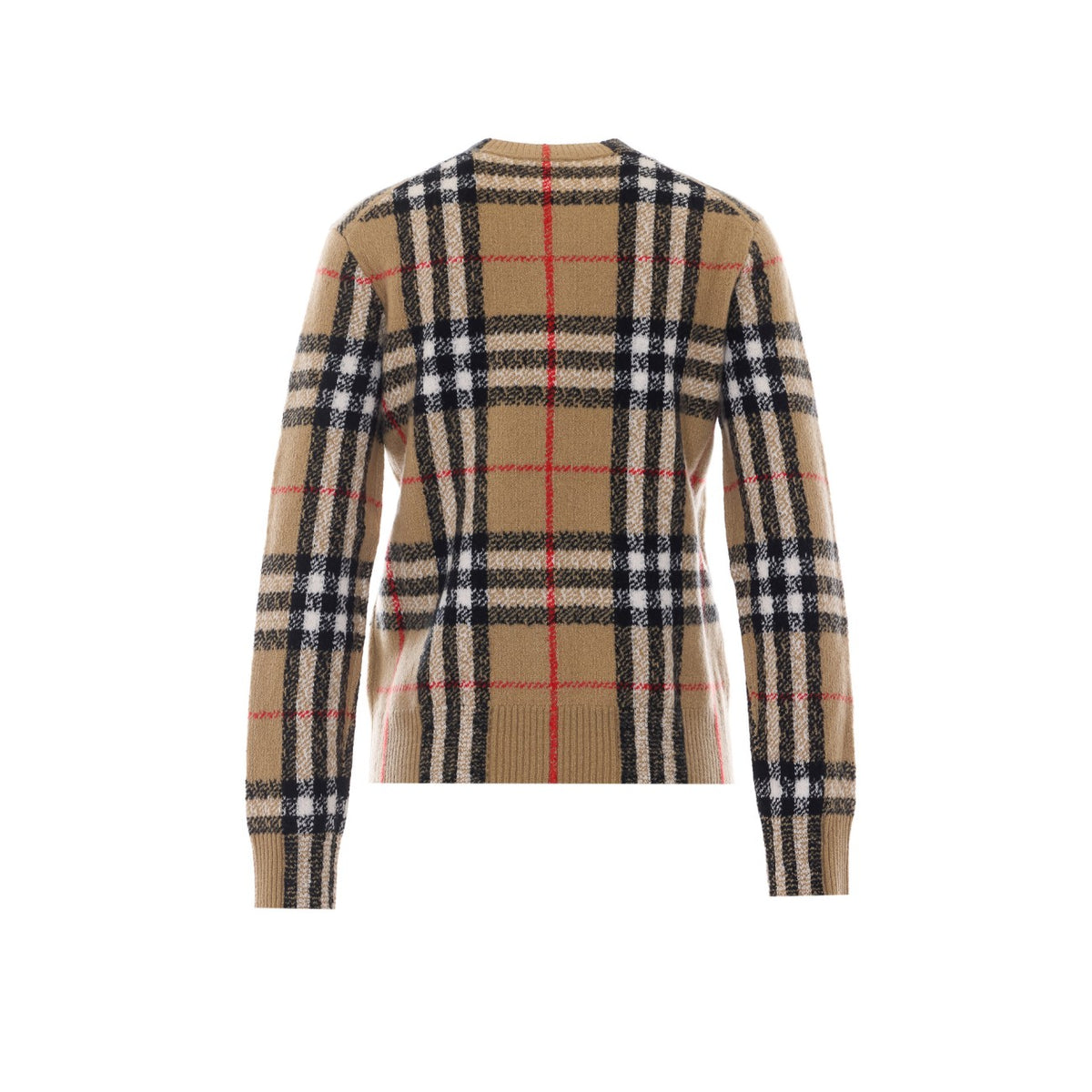 Burberry Women Check Cashmere Cardigan