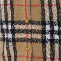 Burberry Women Check Cashmere Cardigan