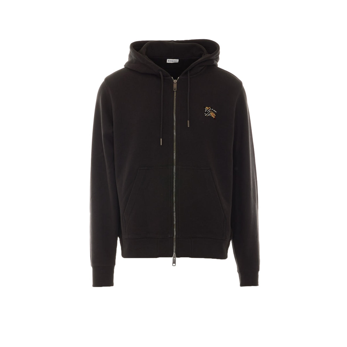 Burberry Men Check Knight Stamp Hoodie