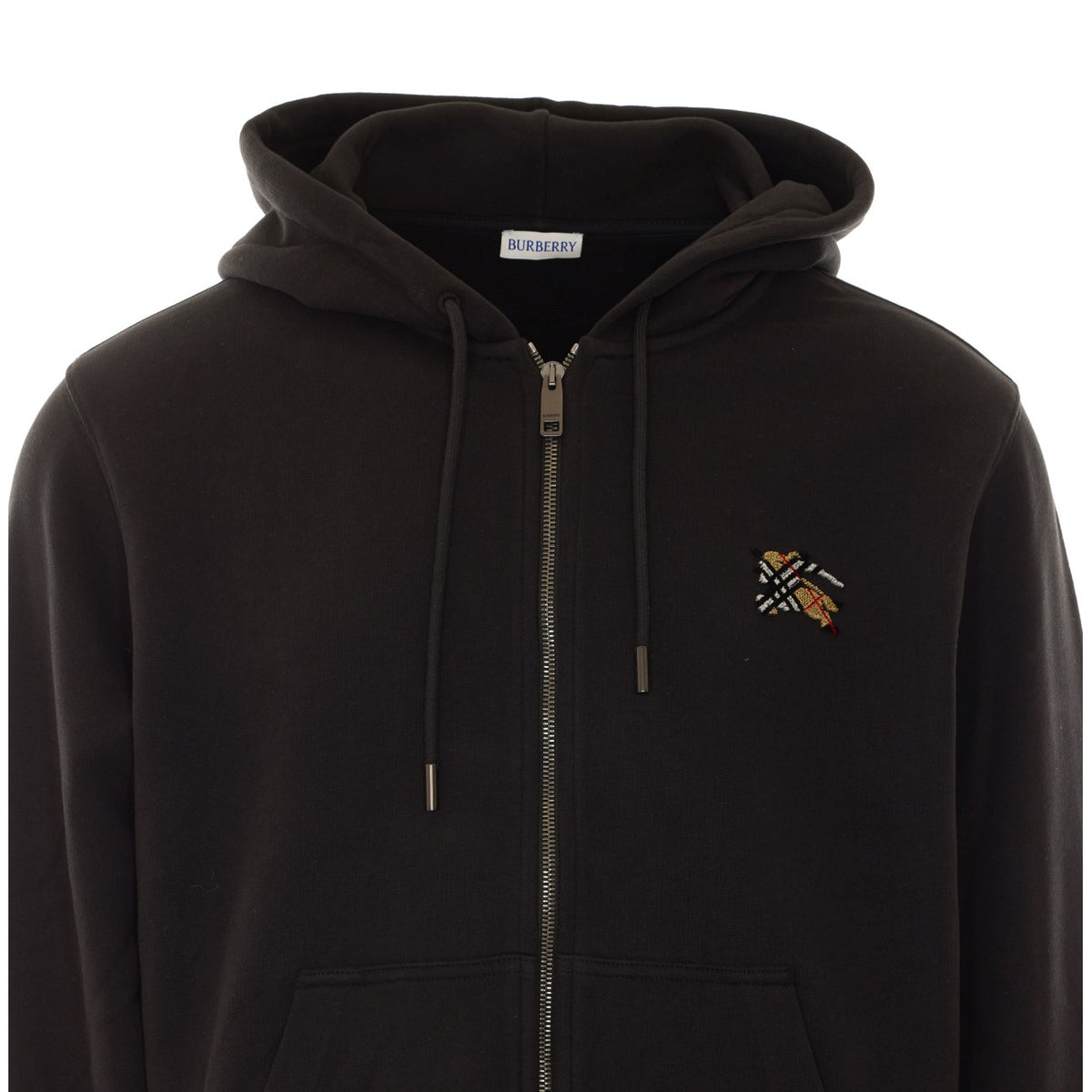 Burberry Men Check Knight Stamp Hoodie