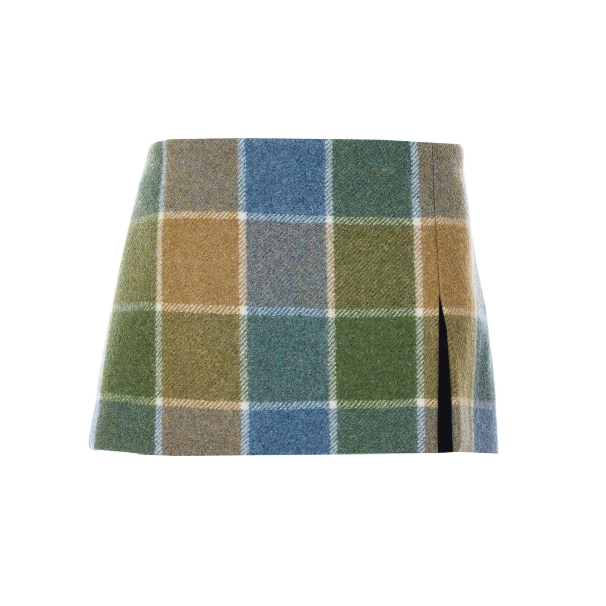 Miu Miu Miu Miu Women Check Logo Mini Skirt