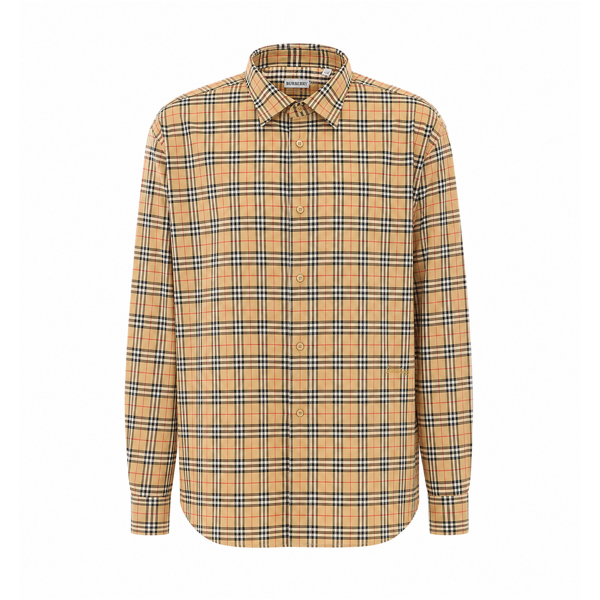 Burberry Burberry Men Check Motif Shirt