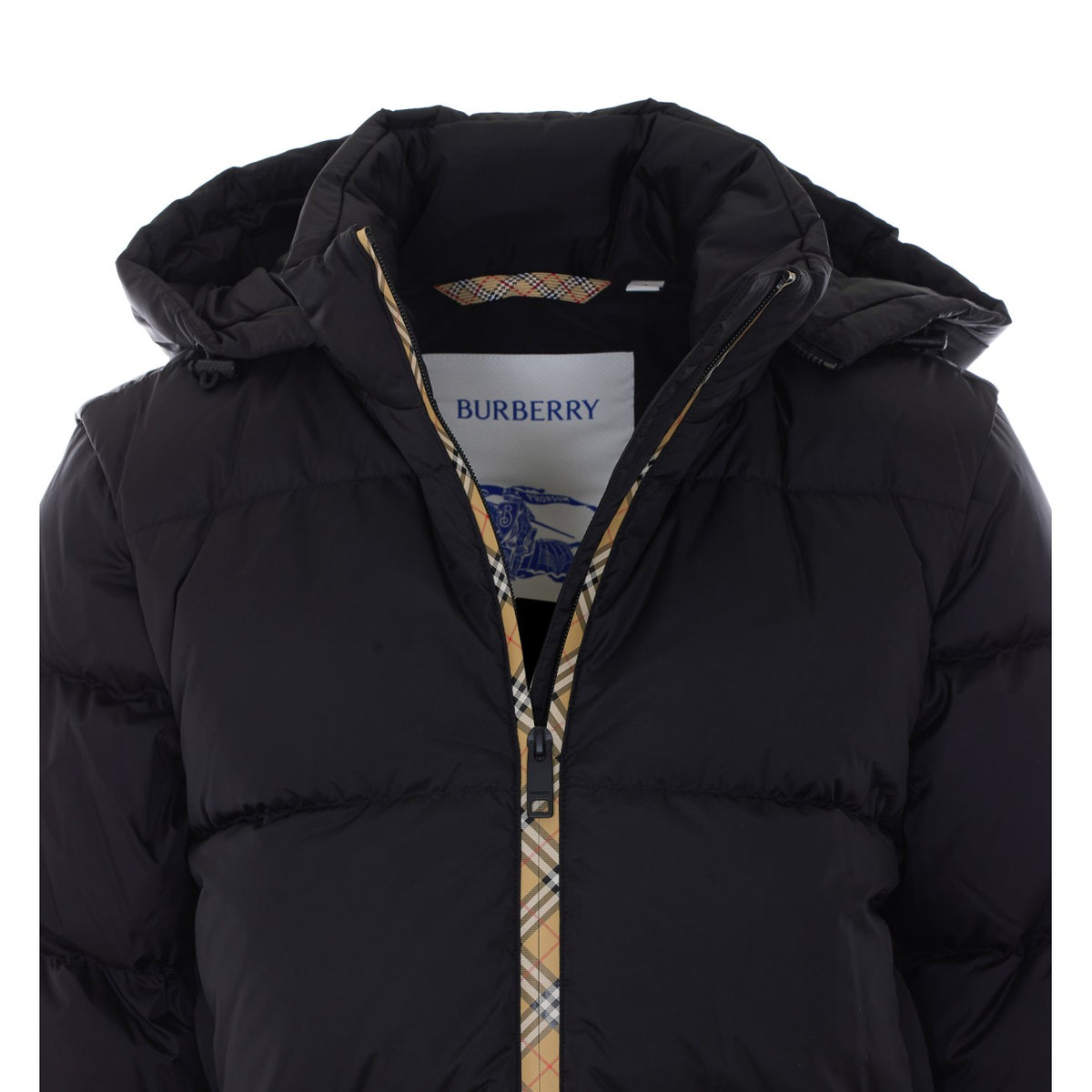 Burberry Women Check Trim Down Jacket