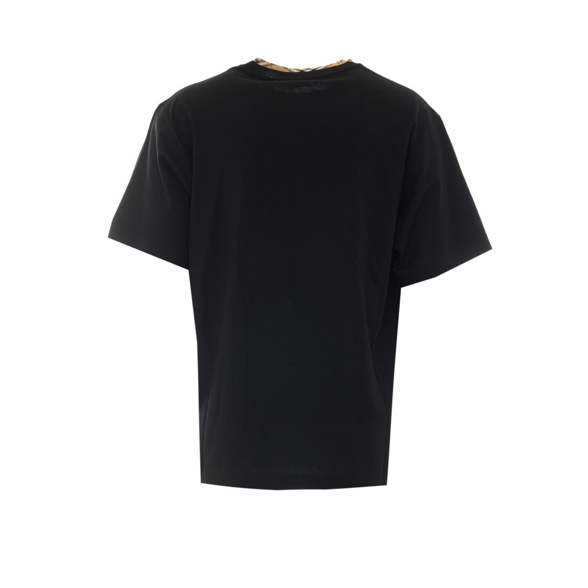 Burberry Burberry Men Check Trim T-Shirt