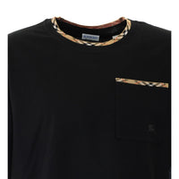 Burberry Burberry Men Check Trim T-Shirt
